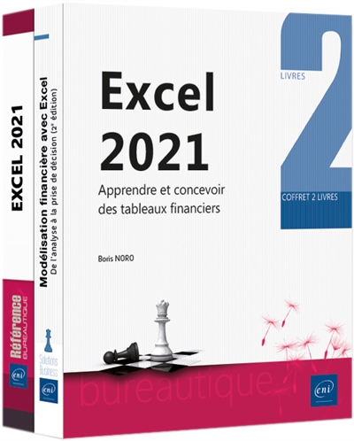 Excel 2021 : coffret de 2 livres : apprendre et concevoir des tableaux financiers