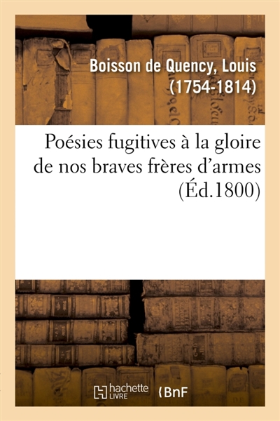 Poésies fugitives à la...