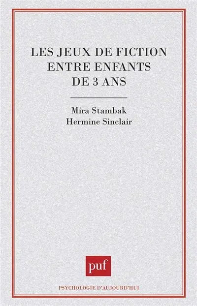 Les Jeux de fiction entre enfants de 3 ans