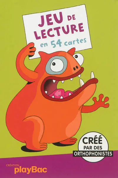 Jeu de lecture en 54 cartes : créé par des orthophonistes