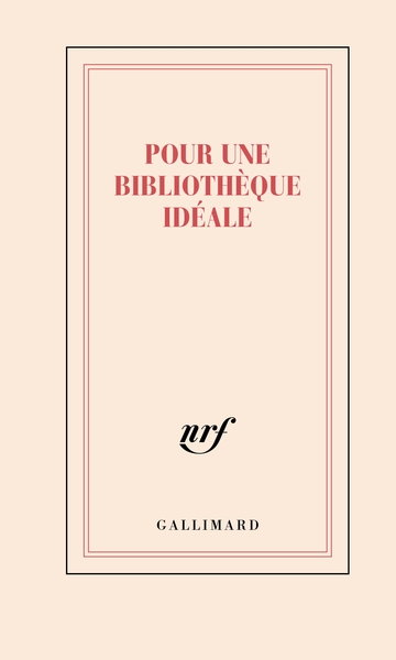 Pour une bibliothèque...