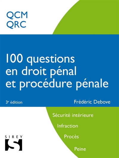 100 questions en droit pénal et procédure pénale