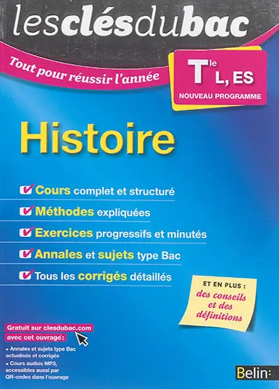 Histoire terminale L, ES : nouveau programme
