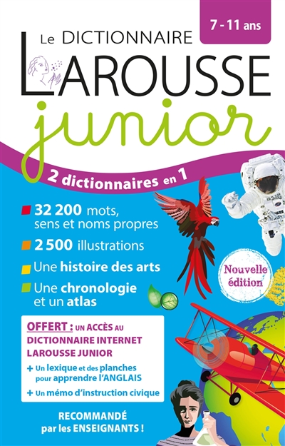 Le dictionnaire Larousse junior, 7-11 ans