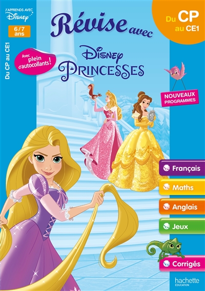 Révise avec Disney Princesses : du CP au CE1, 6-7 ans : nouveaux programmes