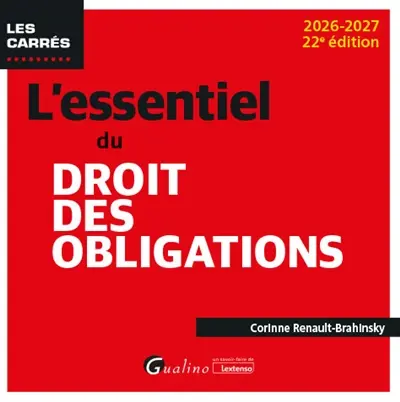 L'essentiel du droit des obligations : 2026-2027