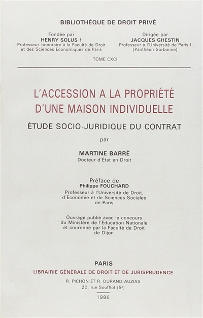 L'Accession à la propriété...