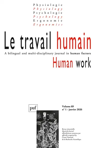 Travail humain (Le), n° 1 (2026)