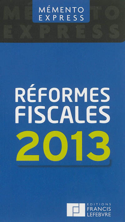 Réformes fiscales 2013