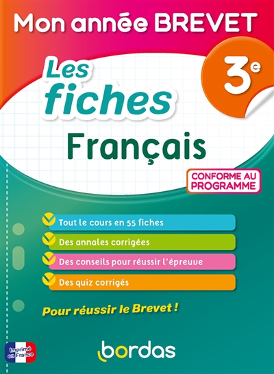Les fiches français 3e :...