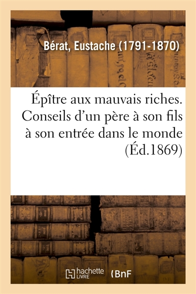 Epître aux mauvais riches....