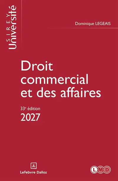 Droit commercial et des affaires : 2027