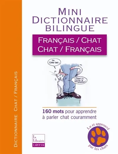 Mini-dictionnaire bilingue français-chat, chat-français