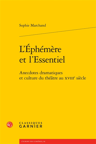 L'éphémère et l'essentiel :...