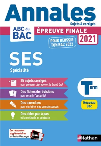 SES spécialité terminale : épreuve finale 2021 : nouveau bac