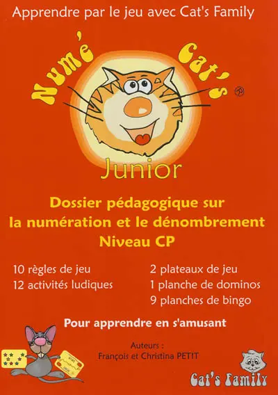 Numé cat's Junior : dossier pédagogique sur la numération et le dénombrement, niveau CP
