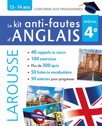 Kit anti-fautes d'anglais, 4e