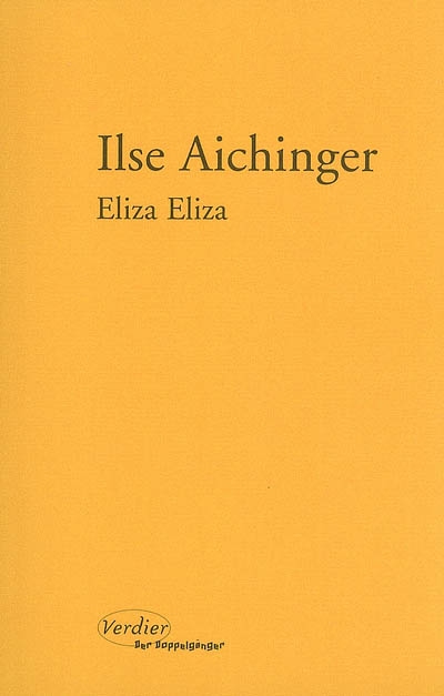 Eliza Eliza : nouvelles complètes