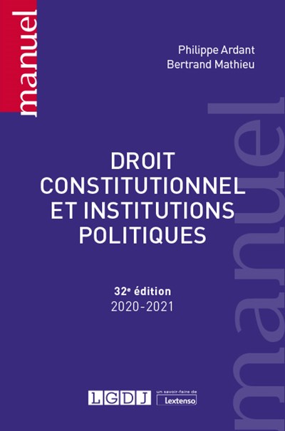 Droit constitutionnel et institutions politiques : 2020-2021