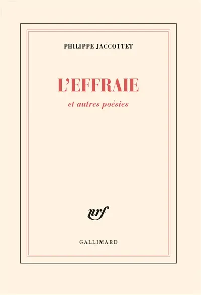 L'effraie : et autres poésies