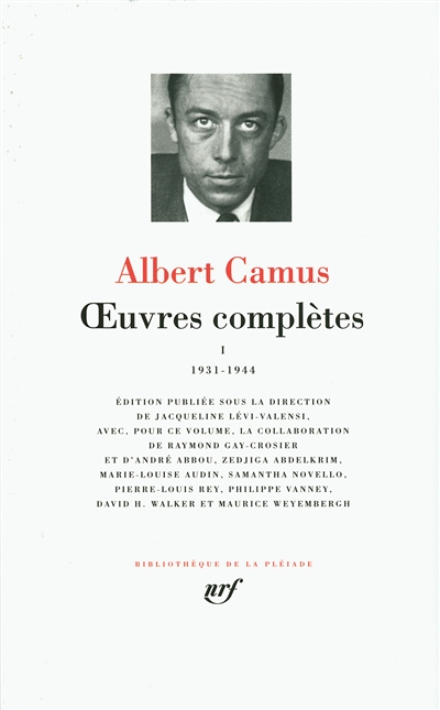 Oeuvres complètes. Vol. 1. 1931-1944