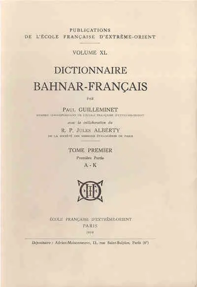Dictionnaire bahnar-français