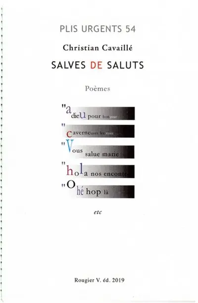Salves de saluts : poèmes