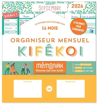 Kifékoi, organisateur Mémoniak 2026 : 16 mois, de septembre 2025 à décembre 2026