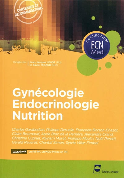Gynécologie, endocrinologie, nutrition