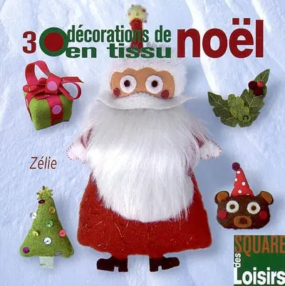 30 décorations de Noël en tissu