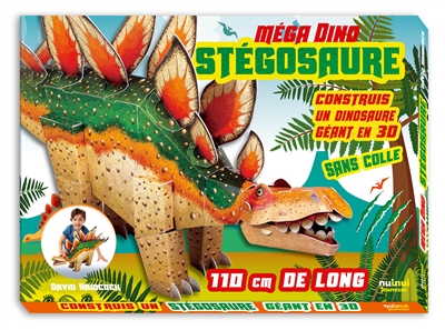 Stégosaure : construis un dinosaure géant en 3D sans colle : 110 cm de long