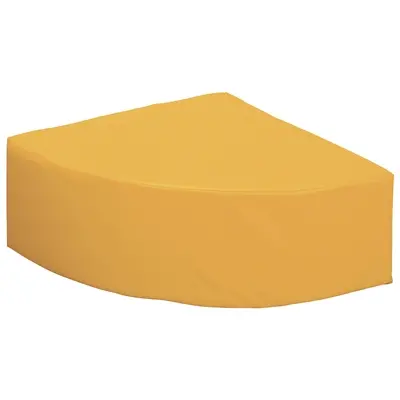 Pouf quart de cercle orange
