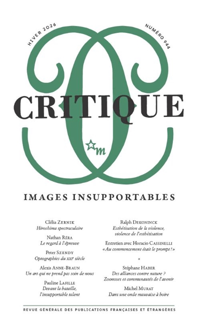 Critique, n° 944. Images...
