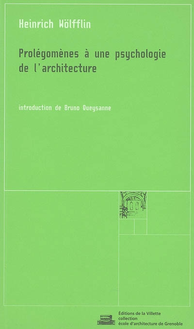 Prolégomènes à une psychologie de l'architecture