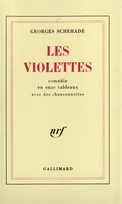 Les violettes : comédie en onze tableaux avec des chansonnettes