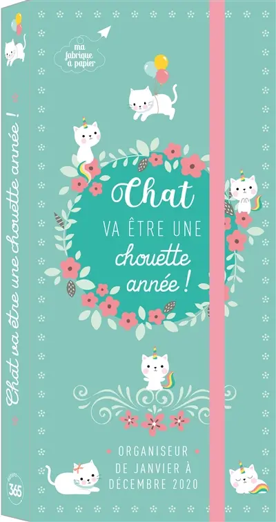 Chat va être une chouette année : organiseur de janvier à décembre 2020