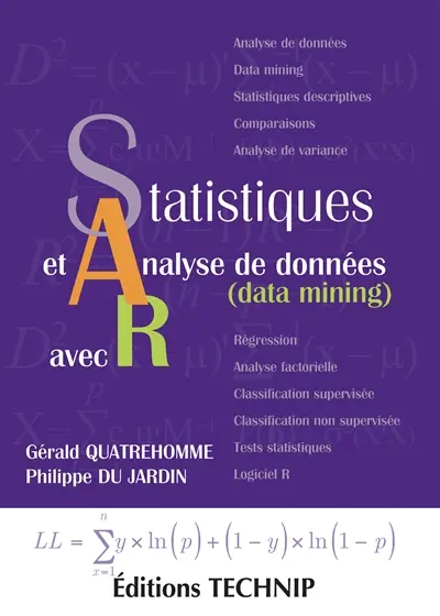 Statistiques et analyse de données (data mining) avec R