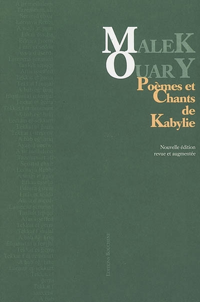 Poèmes et chants de Kabylie