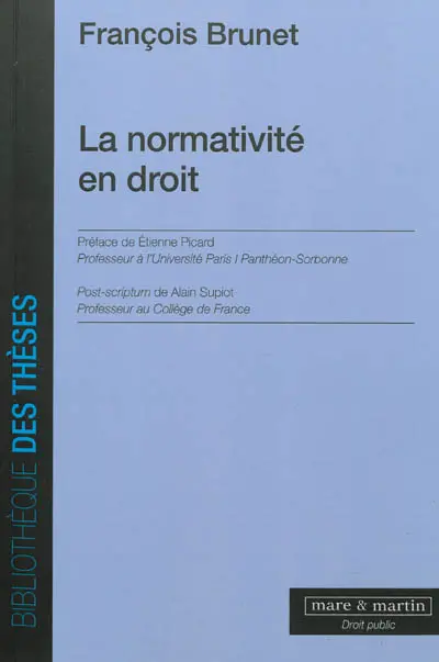 La normativité en droit