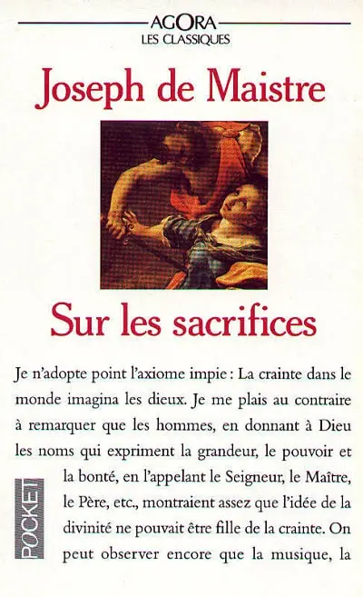 Eclaircissements sur les sacrifices : soirées de Saint-Pétersbourg, deuxième et neuvième entretiens