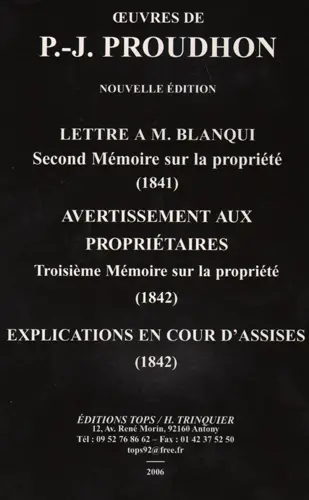 Oeuvres de P.-J. Proudhon