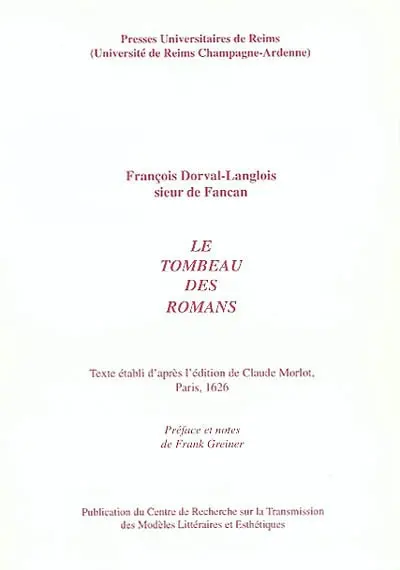 Le tombeau des romans