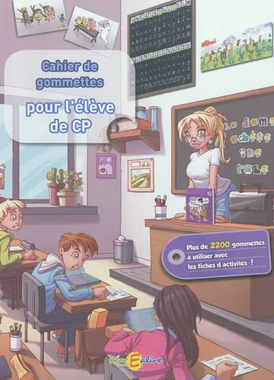 Cahier de gommettes pour l'élève de CP