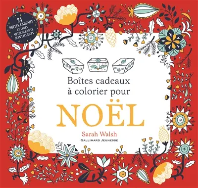 Boîtes cadeaux à colorier pour Noël