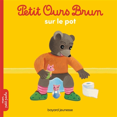 Petit Ours brun sur le pot