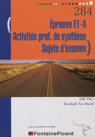 Epreuve E1-A, activités professionnelles de synthèse, sujets d'examen, bac pro terminale secrétariat