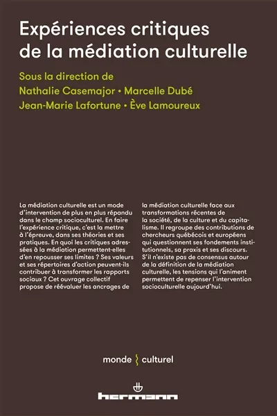 Expériences critiques de la médiation culturelle