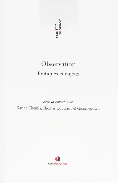 Observation : pratiques et enjeux