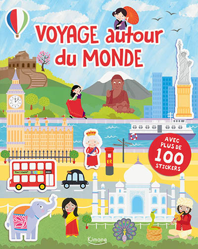 Voyage autour du monde : livre de stickers