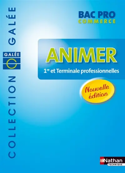 Animer bac pro commerce : pochette de l'élève